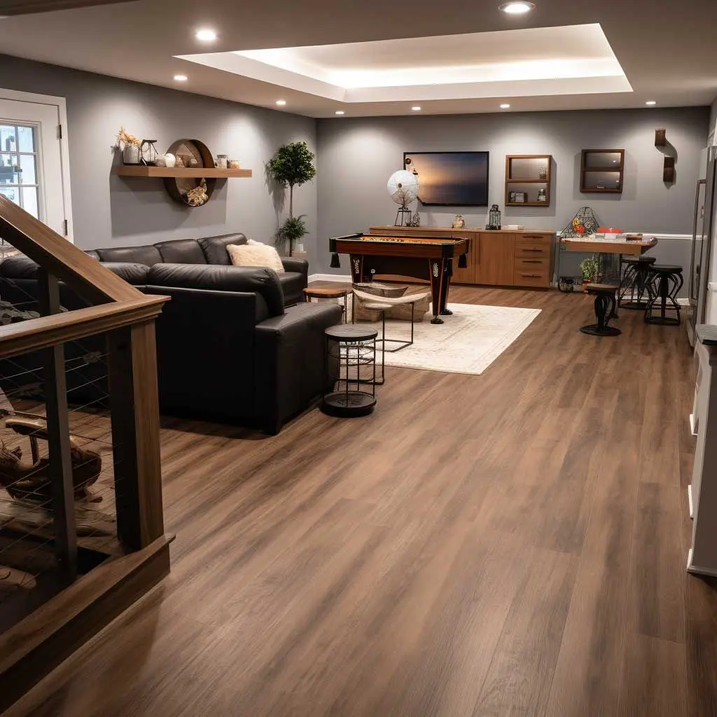 Finished basement in New York