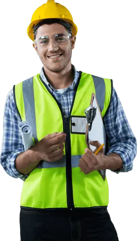 R&L Contractor crew member on a New York job site