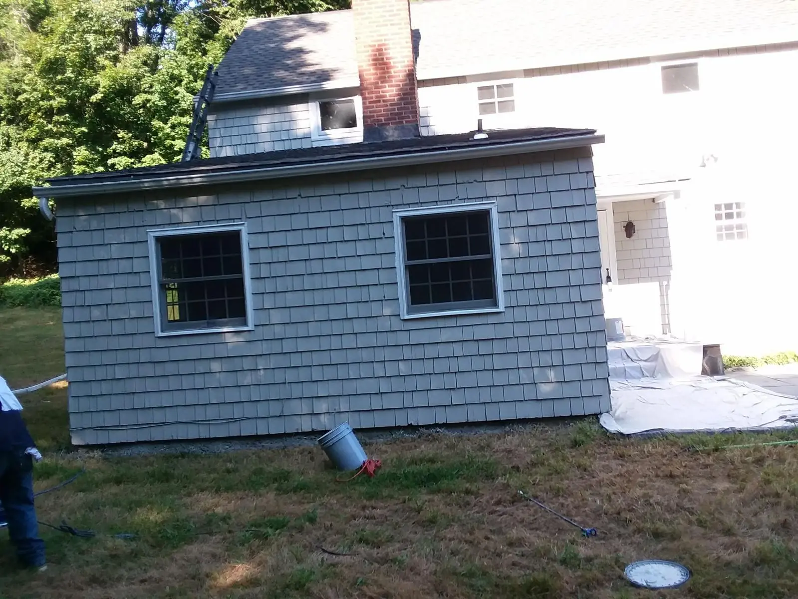 Vinyl and fiber cement siding on a New York home